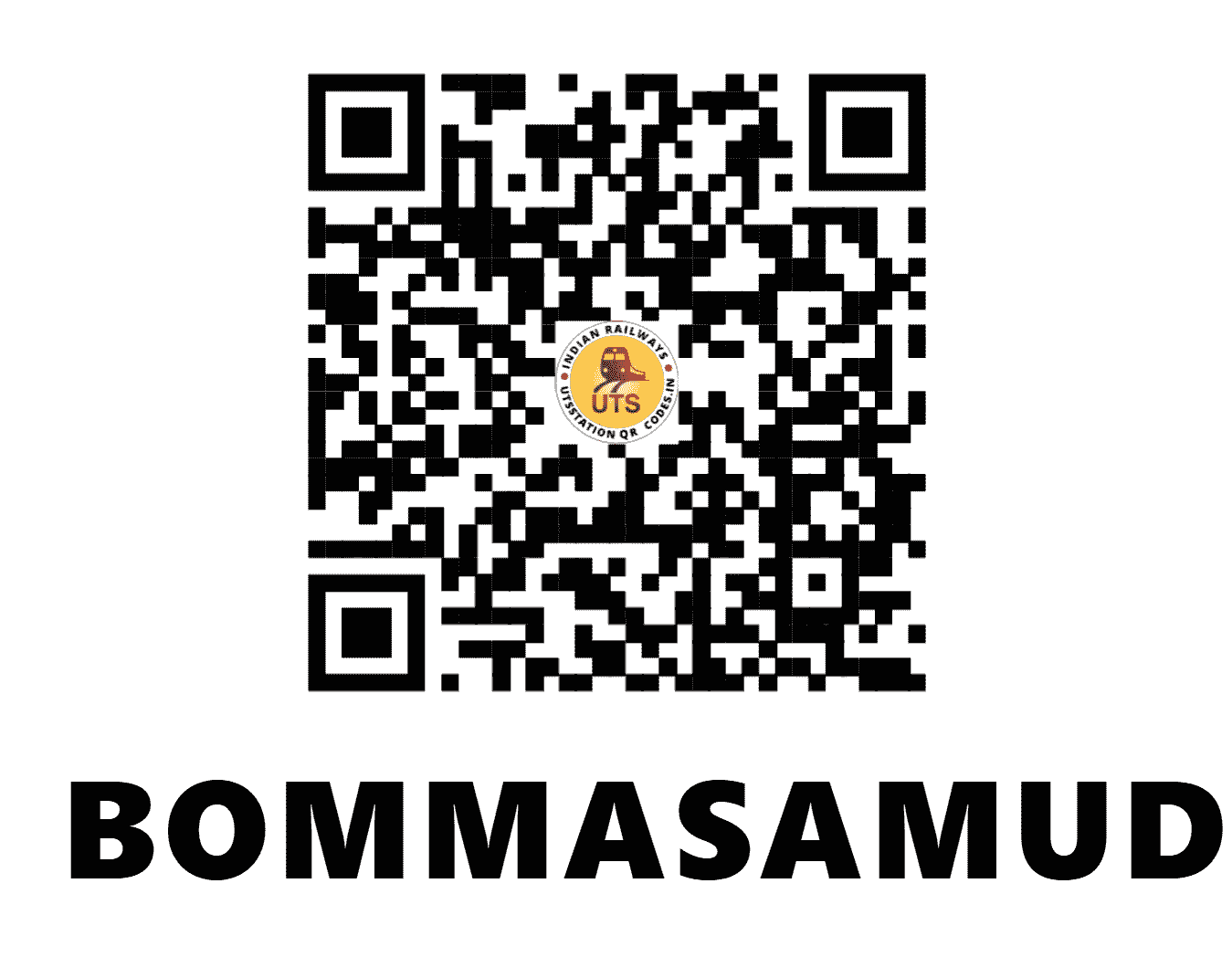 UTS QR Code for BOMMASAMUDRAM - BUM (SC - ANDHRA PRADESH)